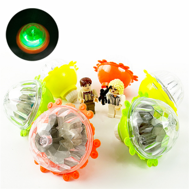 토이랄라 UFO 우주선 불빛 팽이 장난감 단체 선물 장난감 팽이, 랜덤