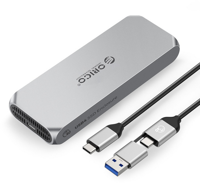 오리코 썬더볼트 3/4 호환 40Gbps M.2 NVMe 외장 SSD 케이스 COM2-U4, 1개