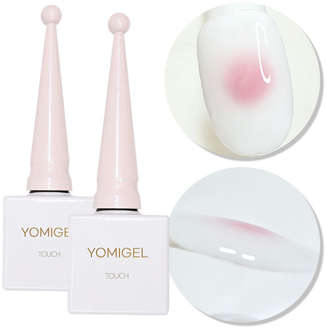 요미 터치젤 치크네일 마블 그라데이션 젤네일, 요미젤_터치젤, 1개