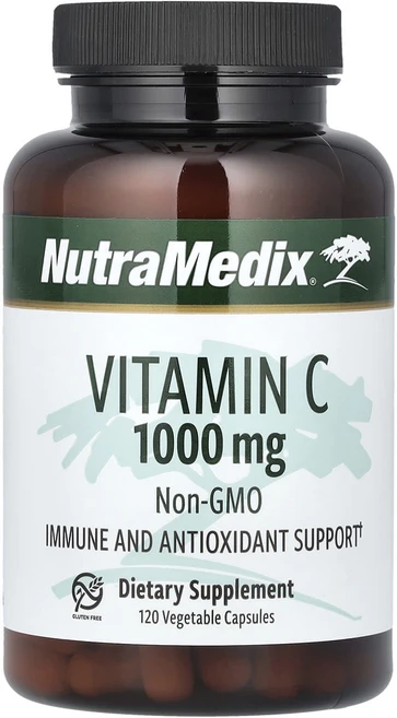 NutraMedix 비타민C 1000mg 베지 캡슐 120정, NutraMedix비타민C1000mg베지캡슐120정, 1개 - 쿠팡