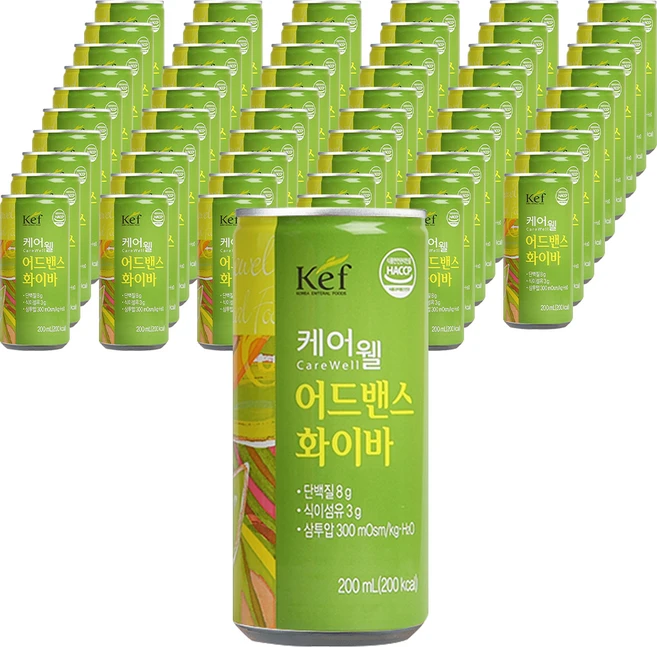 케어웰 어드밴스 화이바, 200ml, 60개 - 쿠팡