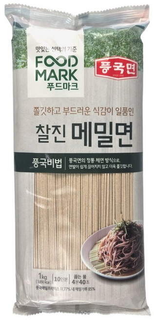 대상 푸드마크 찰진 메밀면, 1kg, 1개