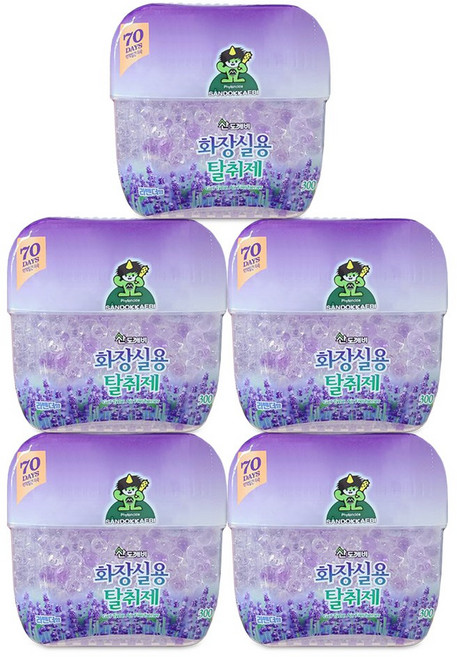 산도깨비 화장실용 탈취제 라벤더향, 300g, 7개