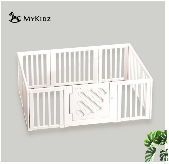 MyKidz 極簡圍欄 68公分高 安全圍欄, 1個, 極簡圍欄100*120純白, 純白, 100*120
