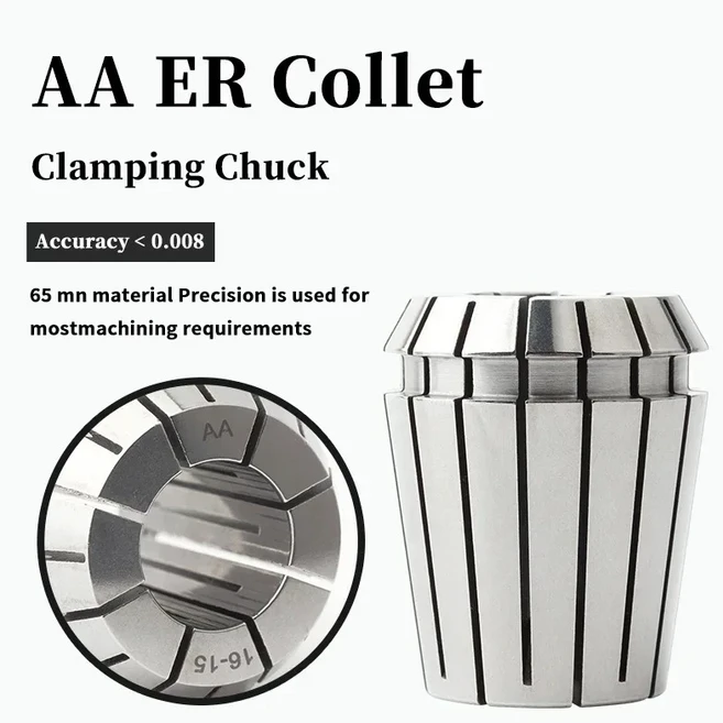 미니 드릴척 ER8 ER11 ER16 ER20 ER25 ER32 콜릿 정밀 0.008 ER 스프링 척 CNC 공구 홀더 조각 기계 스핀들 모터용, ER16-10mm 0.008, ER16-10mm 0.008