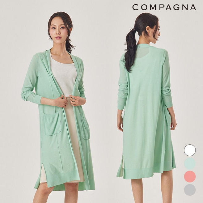 꼼빠니아 슬릿시스루롱가디건 CACU4-WSC600