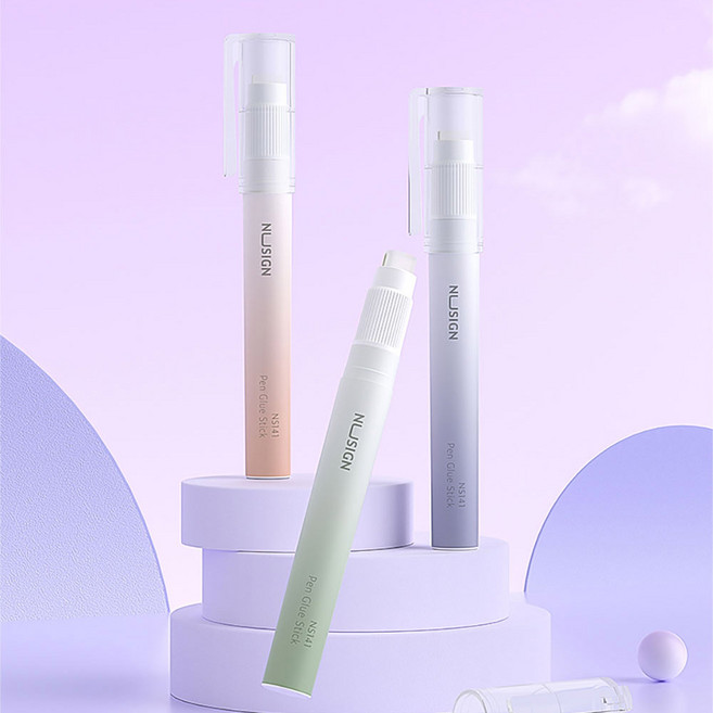 DELI 델리 누사인 글루스틱 고체풀 2.2g, 핑크