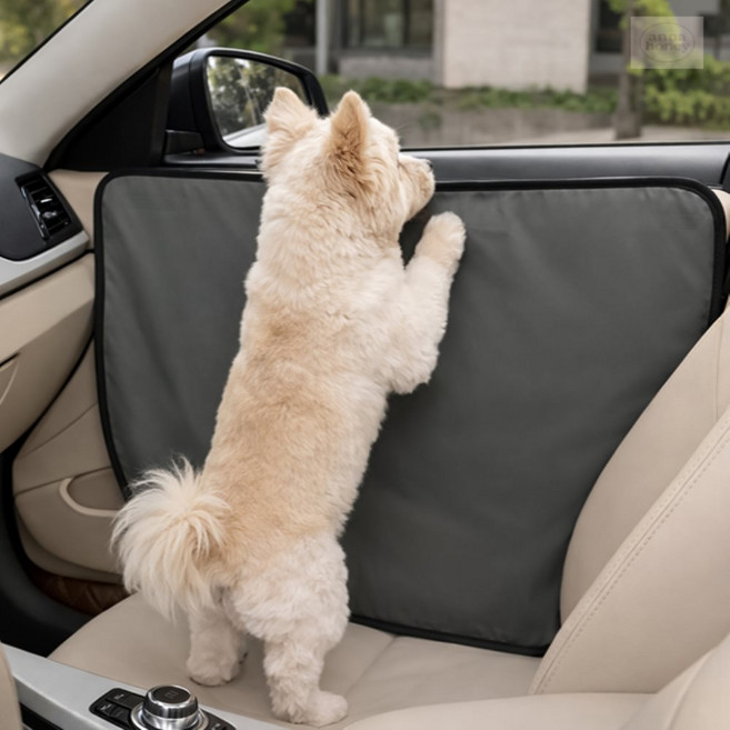 애나허니 자동차 도어커버 반려견동승용 스크래치 방지 차량 보호커버 그레이 자동차인테리어