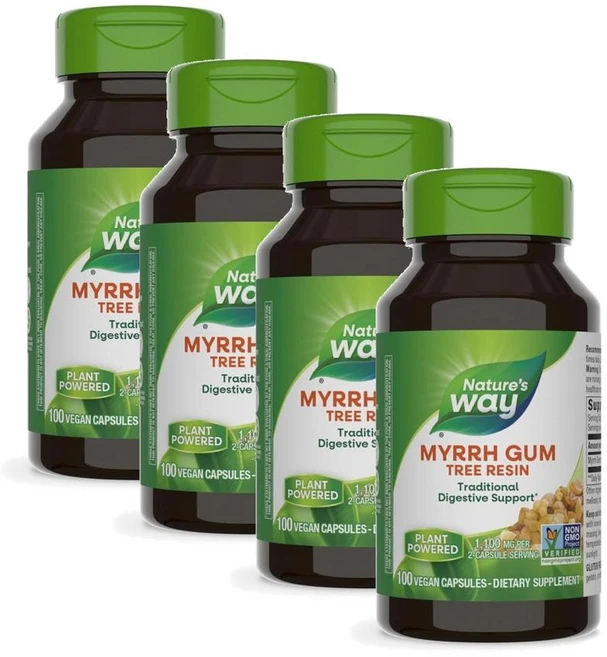 네이처스웨이 몰약 검 트리 레진 캡슐 Nature's Way Myrrh Gum Tree Resin, 4개, 100정 - 쿠팡