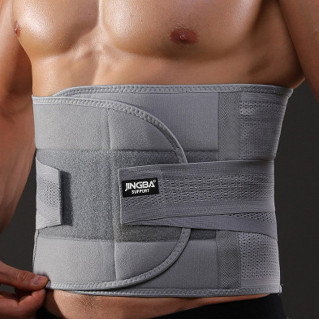 JINGBA 허리보호대 헬스 약국 복대 통풍 밴드 지지대 척추 요추 디스크, 1개
