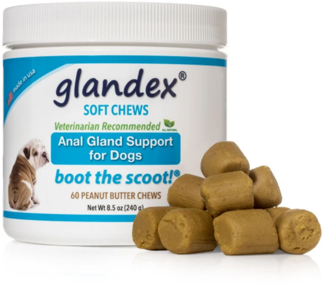 글랜덱스 Glandex 소프트 츄 강아지 항문낭 영양제 피넛버터, 1개 - 쿠팡