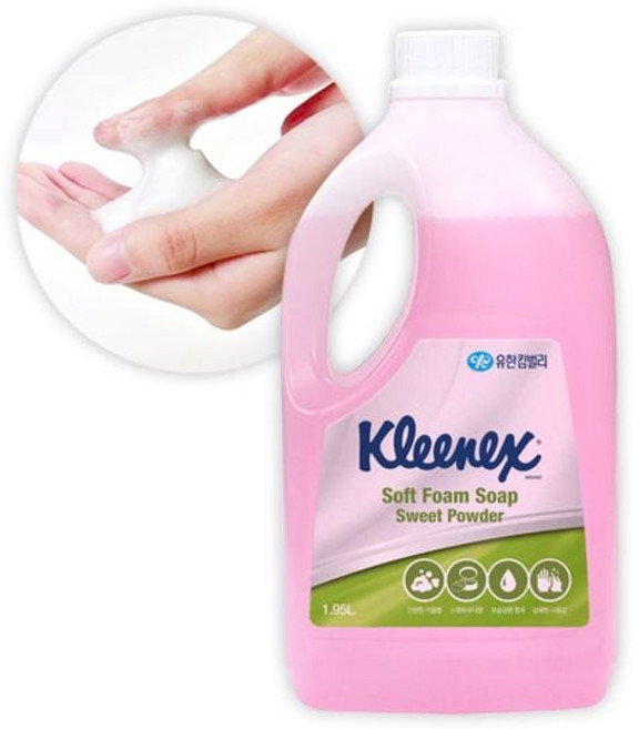크리넥스 소프트 폼 솝 스윗파우더향 1.95 1개 kmi+60540vs, 1