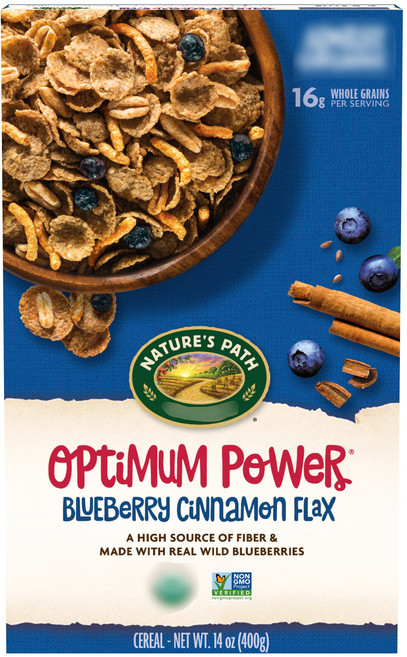 네이쳐스패스 옴티멈 파워 시리얼 블루베리 시나몬 플랙스 비건 홀 그레인, 1개, 400g