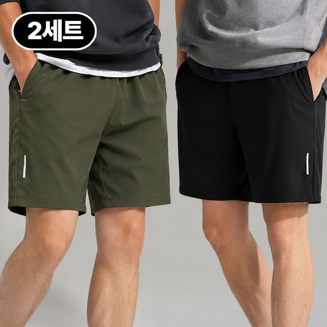 3위 - 위베이지크 시원한 남자 냉감 여름 반바지 트레이닝 빅사이즈 팬츠