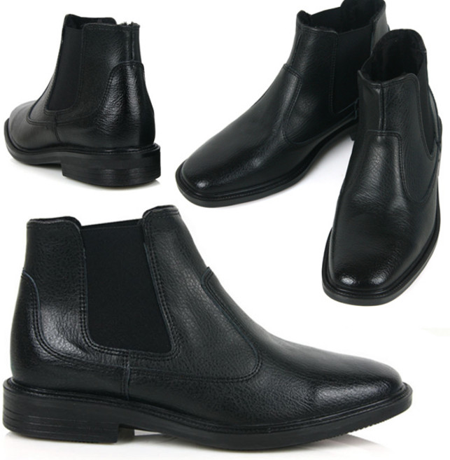 마이슈 발이편한 소가죽 남성용 방수 방한부츠 털워커 첼시 정장구두 방한화