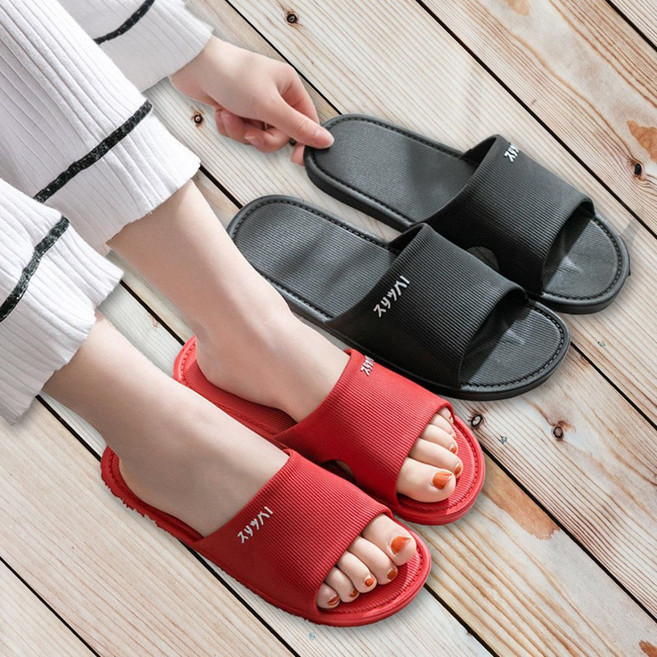 욕실 슬리퍼 심플 화장실 거실 실내화 화 용품 매트 정리 수납 청소 인테리어 장식 디자인, 그린여성