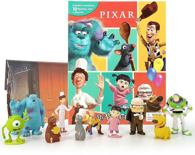 Disney Pixar My Busy Books - Storybook 10 figurines playmat [board_book], Disney Pixar My Busy Books - S, 1개