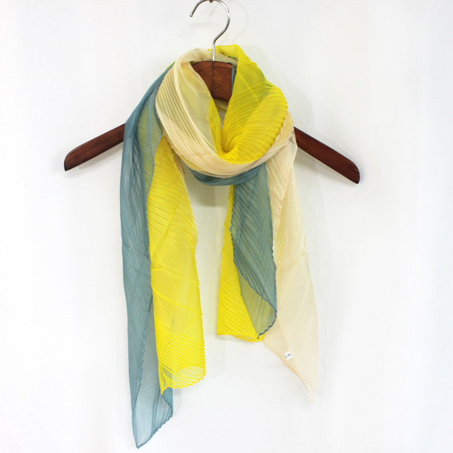 로튼 3중 주름 롱 스카프 머플러 가을 겨울 간절기 여성 남성 13컬러