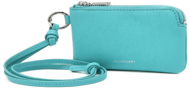 [AK수원점][질스튜어트][25FW] 터키쉬블루 가죽 지퍼 파우치 홀더 JAHO5F543T2