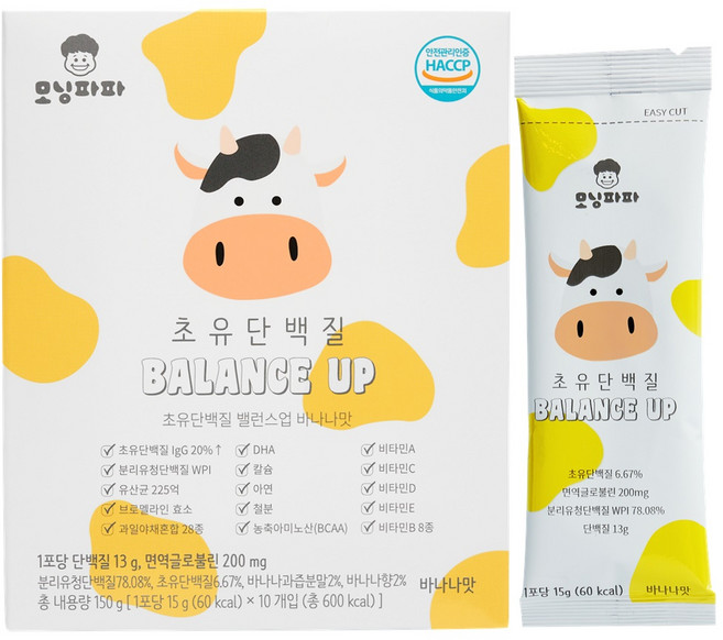 모닝파파 초유 어린이 단백질 쉐이크 아기 유아 청소년 초등학생, 150g, 1개