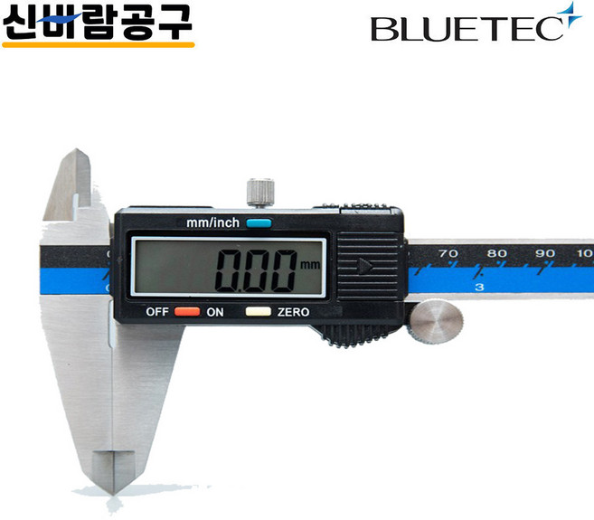 블루텍 디지털 전자 버니어캘리퍼스 100 150 200 300mm, 1개