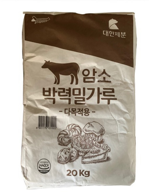 대한제분 곰표 암소 박력밀가루1등급 20kg 다목적용 박력1등, 1개
