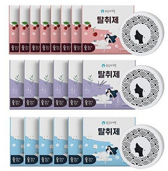 욕실의여왕 욕실의여왕 실내 탈취제 고체형 더블세트 총20개 (블랙체리향 8, 20개, 230g