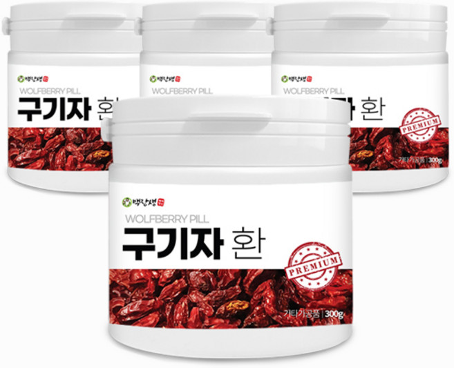 백장생 국내산 청양 구기자환 300g, 4개
