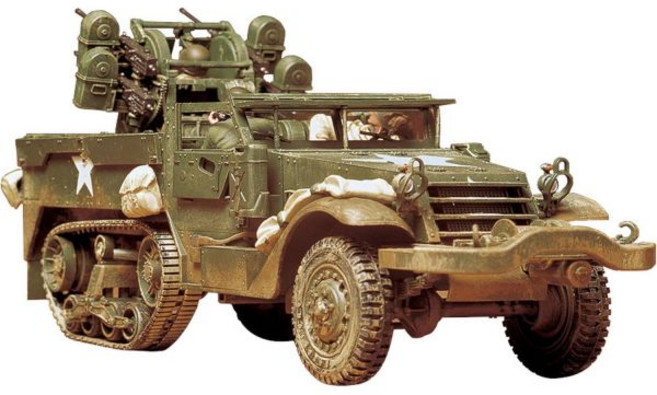 11451435 밀리터리 포병 장갑차 탱크 프라모델 타미야 1/35 미니어처 시리즈 No.81 미국 자주 대공 기관총 M16 스카이클리너 플라모델 35081, 11451435 밀리터리 포병 장갑차 탱크 프라모델 타