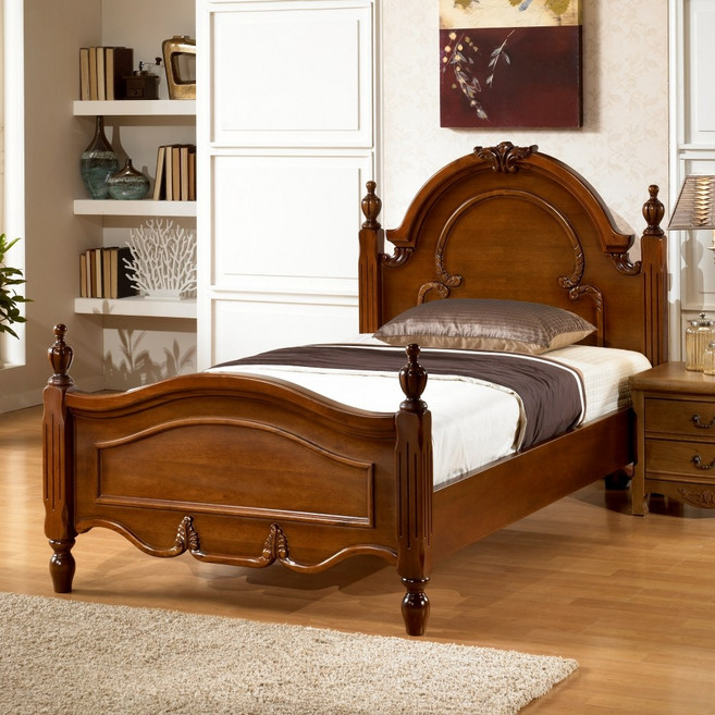 SL겔러리 레지나SS 슈퍼싱글침대 침실인테리어 로맨틱 클래식 화이트엔틱 매트릭스별도, 엔틱