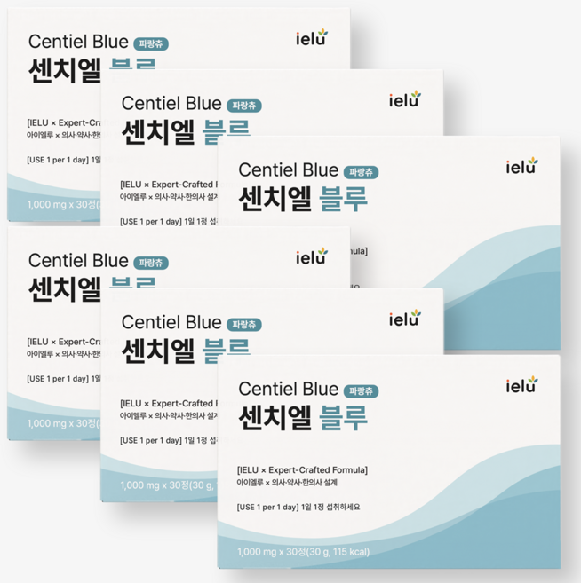 센치엘 블루 6개 남아용 파랑츄 어린이 청소년 고등학생 중학생 유아 키크는영양제 키성장, 30정