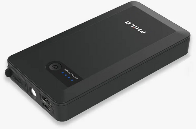 PHILO 飛樂 PQC-8000SE【純黑潮酷款】汽油版救車行動電源 8000mAh 救車電源, 1個, 黑色
