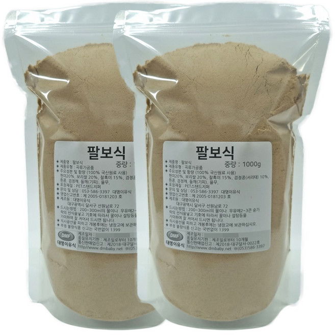 대명이유식 팔보식 2000g 통곡물 아침한끼 식사대용선식, 1, 2개, 1kg