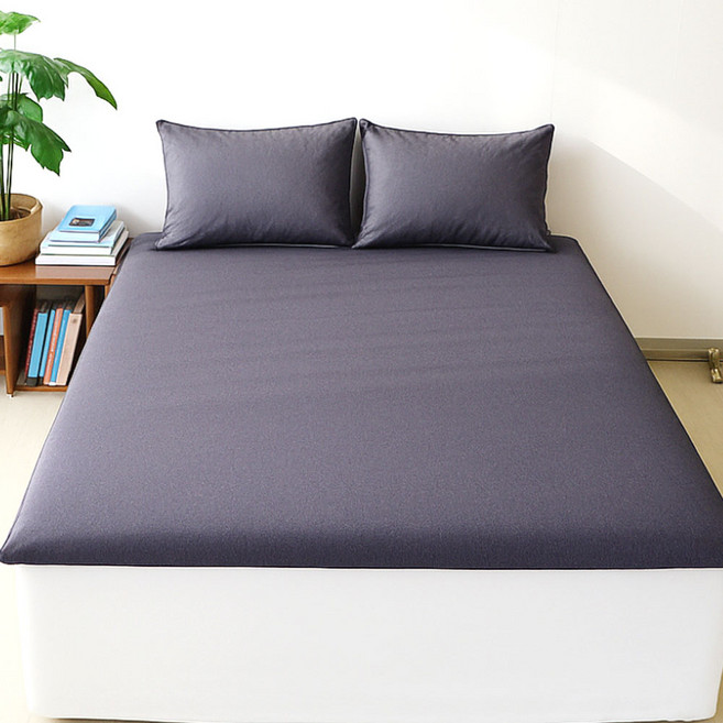 디메이드베딩 직접제작 두꺼운 알러지케어 두툼한 10cm 바닥 침대 토퍼 매트리스 슈퍼싱글 퀸 킹 사이즈, 울트라 알러지케어토퍼 진차콜