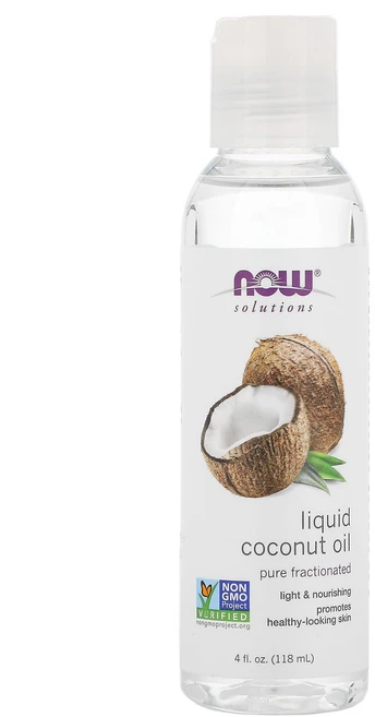 NOW Foods 솔루션 액체 코코넛 오일 퓨어 프랙셔네이티드 4 액상 온스 (118 ml), NOWFoods솔루션액체코코넛오일퓨어프랙셔네이티드4액상, 1개, 118ml - 쿠팡