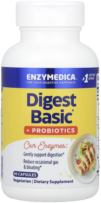 엔자이메디카 다이제스트 베이직 플러스 프로바이오틱스 캡슐 90정, 5개 - 쿠팡