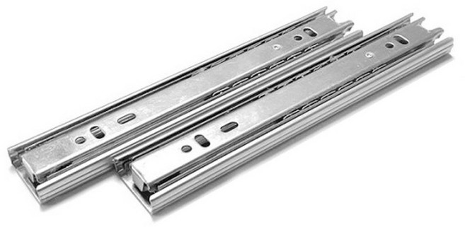 아이베란다 싱크대 서랍장 서랍레일, 3단서랍레일(2개1조), 300mm, 1개, 실버