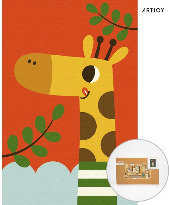 아트조이 DIY 명화그리기 아기 기린 폴 10X15cm, 1개