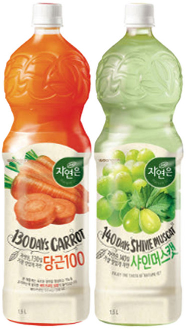 자연은 1.5L (당근 샤인머스캣) 각 3입 총 6입