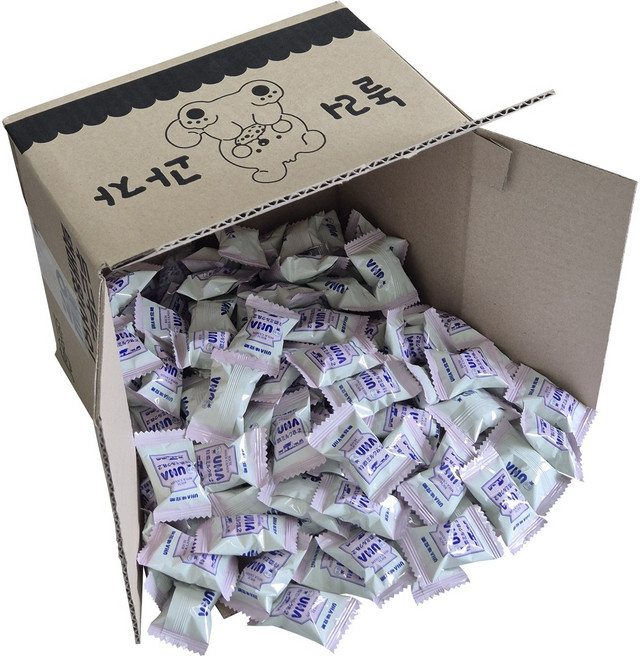 [놀러과자] UHA 미카쿠도 토쿠노 밀크 캔디 사무실 간식 대용량 개별포장, 130개, 4.4g