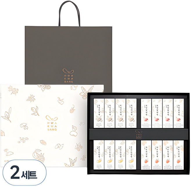 화과방 지현양갱세트 2호 + 쇼핑백, 720g, 2개