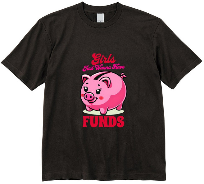 넥스트브라운 핑키 피그펀드 오버핏 반팔 프린트티셔츠 HR1156