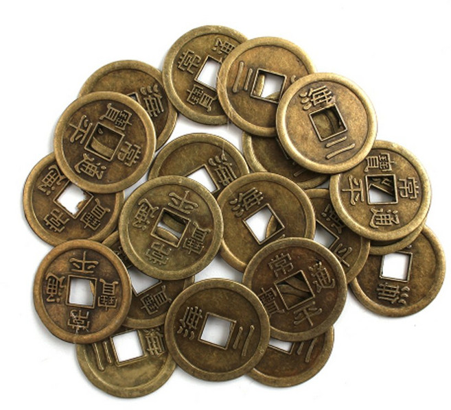 옛날동전 상평통보모형 재물엽전 행운엽전, 100개