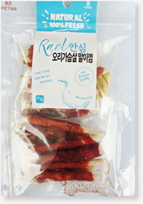 리얼 안심 오리가슴살 말이껌 180g, 1개