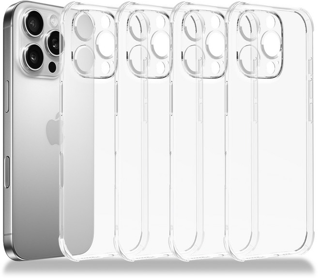 가꼬싶다 투명 젤리 TPU 케이스 4개입 세트