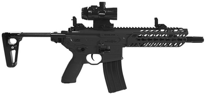 UB 수정탄 연사 듀얼 모드 전동건 5종 젤탄 자동 조준경 소음기 서바이벌, 블랙, MCX, 1개