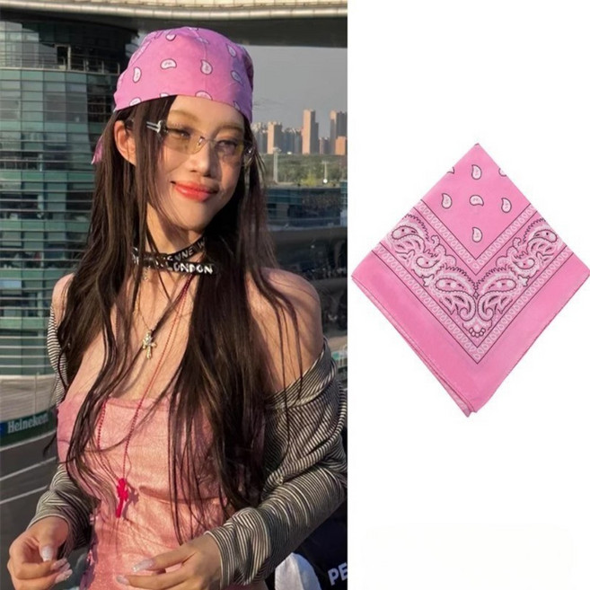 세이아 페이즐리 반다나 스카프 세트