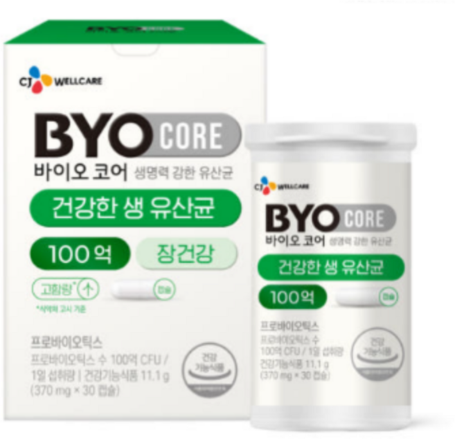 CJ 바이오코어 건강한 생유산균 딜 최화정 딜라 100억 보장, 1세트