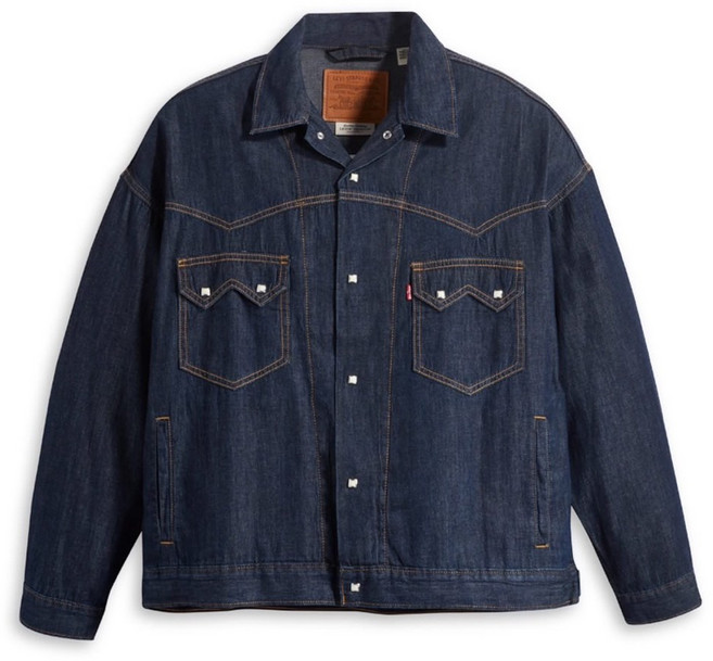Levis 寬鬆原色石洗單寧外套