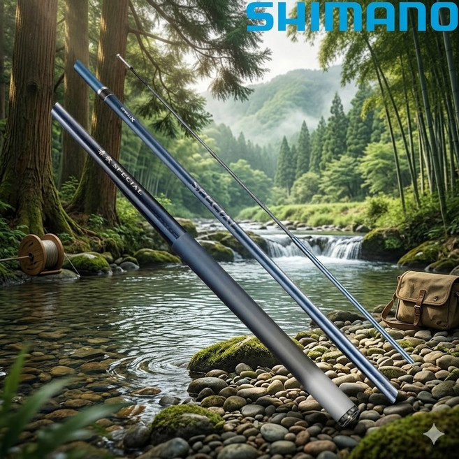 시마노 춘추 스페셜 민물낚시 붕어낚시대 윤성보증서, 혼합색상